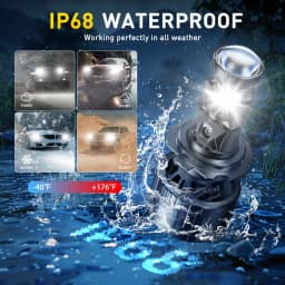 AUXITO 2Pcs 25000LM H7 H4 Lenses LED Lamp Canbus Headlights Left-Hand Right-Hand Drive H7 Projector Lens Headlamp For Car Moto