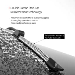 For Porsche 911 1997-2023 2004 2008 2010 2012 2018 2019 2021 2pcs Front Windshield Wiper Blades Windscreen Wipers Carbon Fibre