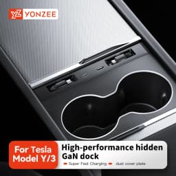 YZ For Tesla Model 3/YYL Juniper Highland 2026 45W Central Control Fast Charging Expansion Dock Car Intelligent Adapter Splitter