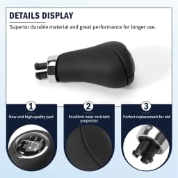 Gear Shift Knob Lever 6 Speed Stick Handball Head Compatible with Classes A, B, C, E, CLK W169, W245, W203, W211