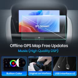 Junsun 7" Wireless CarPlay Android Auto Car Radio for PEUGEOT 207 207CC 2006 2007-2015 Multimedia Wireless Apple CarPlay Smart Intelligent Systems IPS Touch Screen Stereo Video Player 2 Din Autoradio Head Unit Navigation BT GPS 4G WIFI FM AM DSP RDS SWC