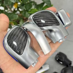 Car Gear Lever Upgrade Carbon Fiber Material Side Cover Suitable for Volkswagen Golf 7 GTI R Tiguan Passat B7 B8