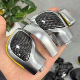 Car Gear Lever Upgrade Carbon Fiber Material Side Cover Suitable for Volkswagen Golf 7 GTI R Tiguan Passat B7 B8