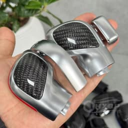 Car Gear Lever Upgrade Carbon Fiber Material Side Cover Suitable for Volkswagen Golf 7 GTI R Tiguan Passat B7 B8