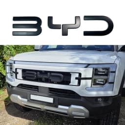 BYD Shark 6 3Pcs ABS Black Special & Limited Edition 3D Car Body Badge Sticker Front Grille Emblem Decal Car Accessories