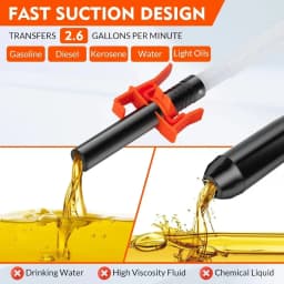 Electric Transfer Pump for Gas Car Portable Battery Powered Transfer Pump Equipment with Gun Mouth for Fuel Oil Gas Water Petrol