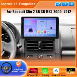 WIFI For Renault Clio 2 BB CB MK2 2000 -2012 Android 16 Car Auto Radio Multimedia Video Player Stereo GPS Navigation No 2din DVD