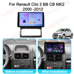 WIFI For Renault Clio 2 BB CB MK2 2000 -2012 Android 16 Car Auto Radio Multimedia Video Player Stereo GPS Navigation No 2din DVD