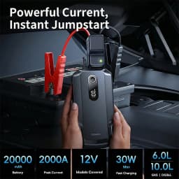 Baseus 2000A Car Jump Starter Power Bank 20000mAh 12V Car Battery Emergency Starting Booster Device for Auto Petrol Diesel
