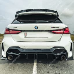 Maxton Style Rear Bumper Side Canard Splitter Diffuser Corner Guard Tuning For BMW 1 Series F40 M Pack M135i 128ti 2019-2024