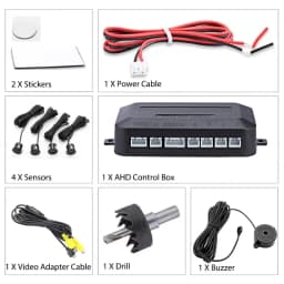 CVBS Video Parking Assistance System | Digital Display Monitor with Radar Detection & Visual Alerts