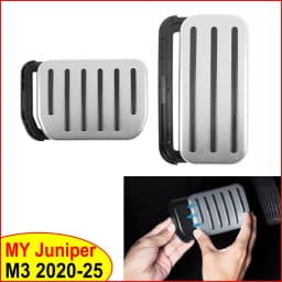 For Tesla Model Y YL Juniper 2025 2026 Model 3 Highland Launch Upgrade Foot Rest Cover Brake Pedal Pads Accelerator Anti Slip