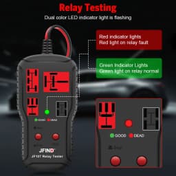 Car Relay Tester Voltage Tester Diagnostic Tools 12V 24V LED Indicator Car Battery Checker Electronic Test Auto Repair Tool