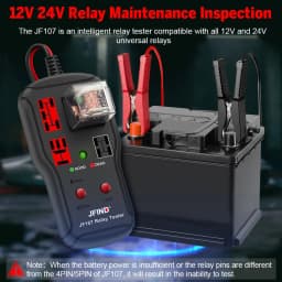 Car Relay Tester Voltage Tester Diagnostic Tools 12V 24V LED Indicator Car Battery Checker Electronic Test Auto Repair Tool