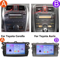 Car Radio For Toyota Corolla E140/150 2007-2013 For Toyota Auris E150 2006-2012 Android Auto Multimedia Player GPS Navigation 4G