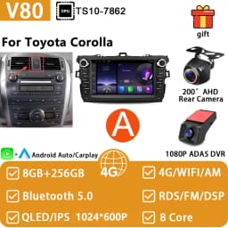 Car Radio For Toyota Corolla E140/150 2007-2013 For Toyota Auris E150 2006-2012 Android Auto Multimedia Player GPS Navigation 4G