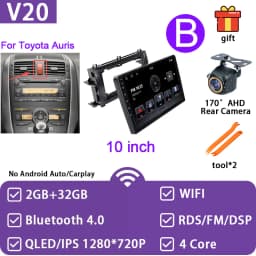 Car Radio For Toyota Corolla E140/150 2007-2013 For Toyota Auris E150 2006-2012 Android Auto Multimedia Player GPS Navigation 4G