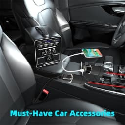 Car Cigarette Lighter 12V 24V Splitter Adapter W/ On Off Switch 1 Male To 2 Female Sockets Y Splitter Car Accessories 10cm