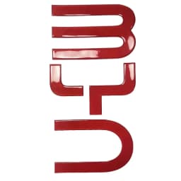 Glossy Black 3D Badge Logo Sticker for BYD Shark 6 Trunk Standard Automobile Decoration Accessory
