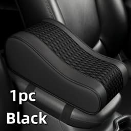 Thick Mesh Curved Car Center Console 7cm Heightening Pad Armrest Protection Pad with Storage and Comfortable Driving Interior