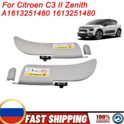 OEM A1613251480 1613251480 Left Right Interior Sun Visor Sunshade Kit Fit Citroen C3 II Zenith Interior Replacement Parts