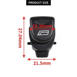 Car Window Switch Button Cap Cover Black For ALFA ROMEO 147 GT 1PCS 2PCS 4PCS