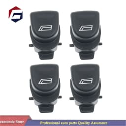 Car Window Switch Button Cap Cover Black For ALFA ROMEO 147 GT 1PCS 2PCS 4PCS