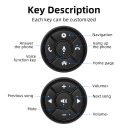 Universal Car Steering Wheel Remote Control 10 Key Wireless Car Radio DVD GPS Multimedia Navigation Head Unit Remote Control