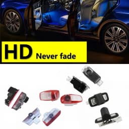 HD 2Pcs For Porsche 911 Macan Cayenne 955 957 958 Panamera 970 971 Boxster Tayan 987 718 GTS Cayman LED Car Door Projector Light