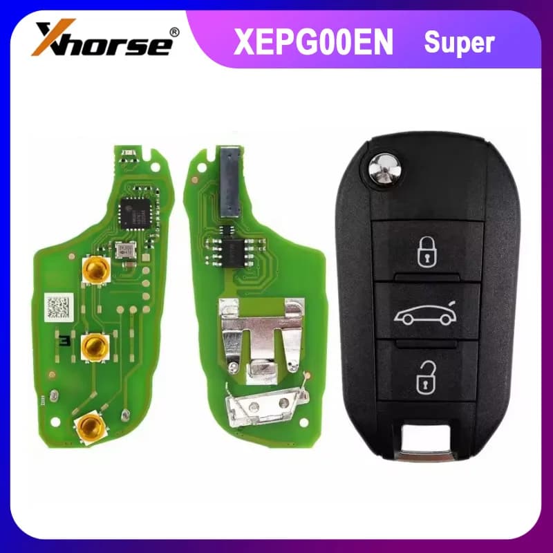 1/2/5PCS XHORSE XEPG00EN XEPG20EN with XT57B Super Chip Special PCB Board Super Remotes 3 Buttons Key Shell