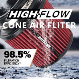 Universal 3" 3.5" 4" 76mm 89mm 102mm Race Car High Flow Cold Air Intake Air Filter Conical Washable Air Filters OFI129
