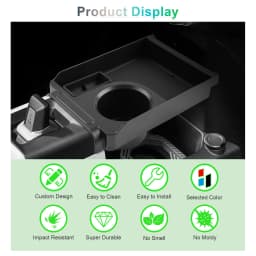 RUIYA for Dacia Spring Electric EV 2025 2026 2027 Car Armrest Box Storage Central Storage Box Auto Dacia Spring 2026 Accessories