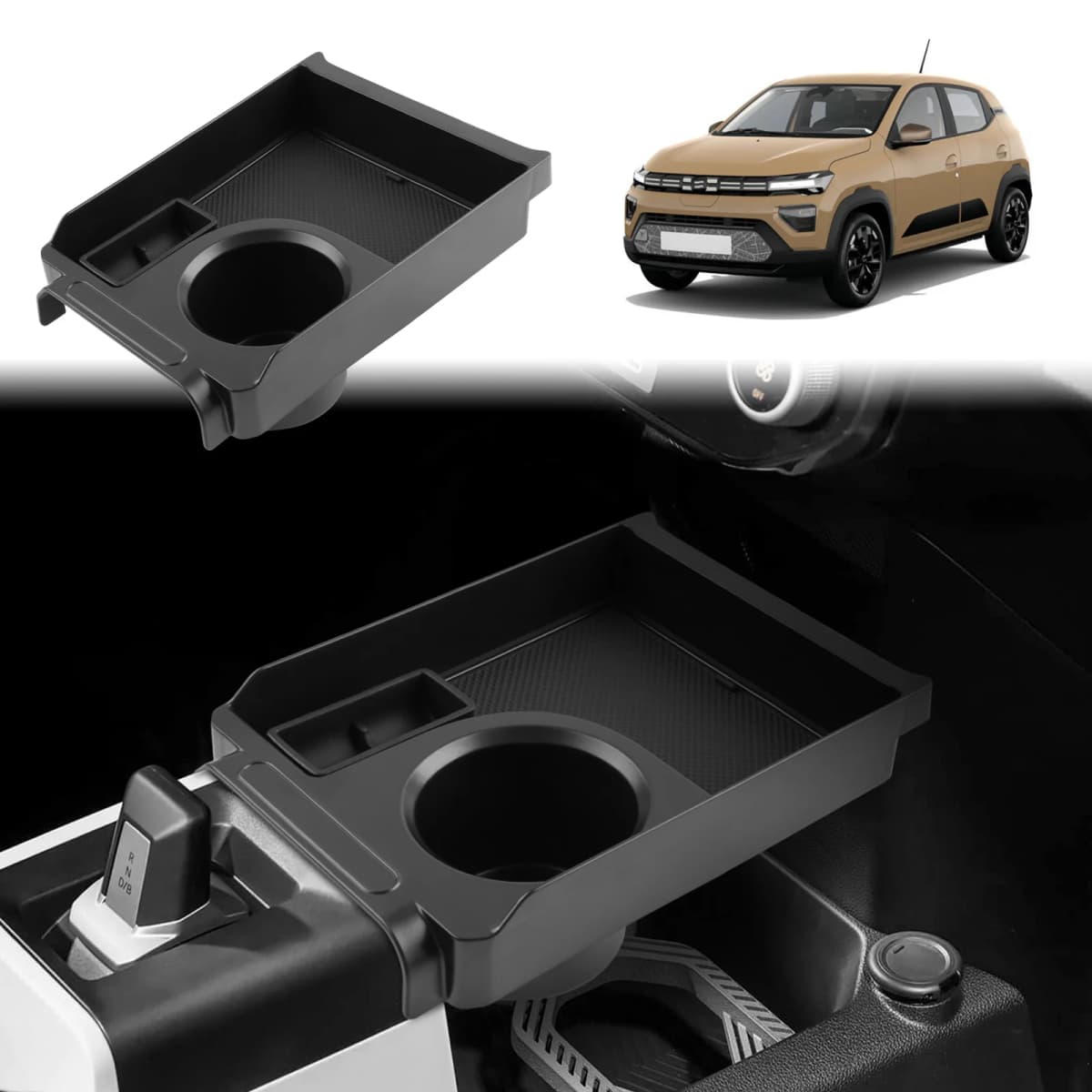 RUIYA for Dacia Spring Electric EV 2025 2026 2027 Car Armrest Box Storage Central Storage Box Auto Dacia Spring 2026 Accessories