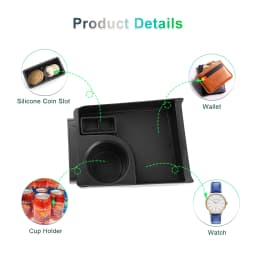 RUIYA for Dacia Spring Electric EV 2025 2026 2027 Car Armrest Box Storage Central Storage Box Auto Dacia Spring 2026 Accessories