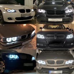 2pcs 160W For BMW E39 E53 E60 E61 E64 E65E66,E87 04-07, LED Angel Eye Halo Ring Marker Side Light White LED Bulb Car Headlight.