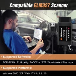 OBDResource FORSCan OBD2 USB Adapter ELM327 V1.5 for Windows CH340 Diagnostic Tool with MS-CAN/HS-CAN Switch PIC18F25K80