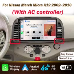 Car Radio Android Auto Player for Nissan March Micra K12 2002- 2010 Wireless CarPlay Intelligent Screen Player GPS Navigation 5G