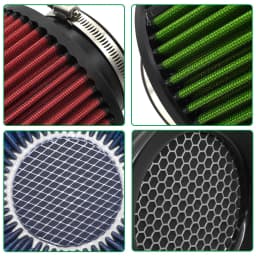 63/76/80MM Cone Air Intake Filter Universal Washable for Car Engine Pipe 2.5/3/3.15inch Sport High Flow Cold Air Intake Filter