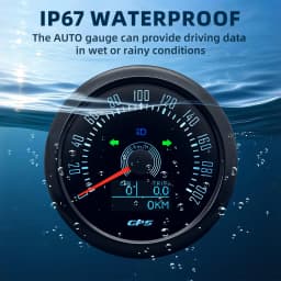 85MM GPS Speedometer 7 Color Backlight Speed Gauge With GPS Antenna For Motorcycle Marine Boat Car Truck Speed Meter12V 24V