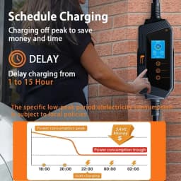 Feyree Portable EV Charger Type2 22KW 11KW 3P Fast Charging 32A 7KW 1P Smart APP Wi-Fi Control for Electric Vehicle Car Charger