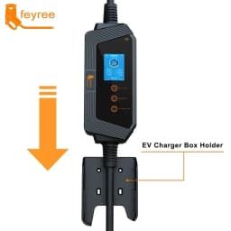 Feyree Portable EV Charger Type2 22KW 11KW 3P Fast Charging 32A 7KW 1P Smart APP Wi-Fi Control for Electric Vehicle Car Charger
