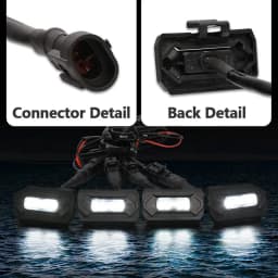 New 4PCS/1set LED Front Grill Lights for Toyota Tacoma Raptor TRD Off Road Sport 2020 2021 External Grill Lamp LED Grille Lights