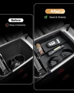 LFOTPP Car Central Storage Box for Hyundai Tucson NX4 Limited 2025 2026 Armrest Storage Box Auto Hyundai Tucson 2026 Accessories