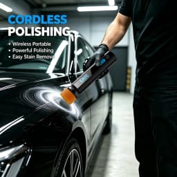 EAFC Cordless Car Polisher & Waxer Sanding Machine40W PolisherforPaint Scratch Repair Windshield Oil Film Removal Cleanig Waxing