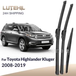 For Toyota Highlander Kluger XU40 XU50 2008-2019 Wiper Front&Rear Wiper Blades Windshield Windscreen Window Brushes 26"+20"+12"