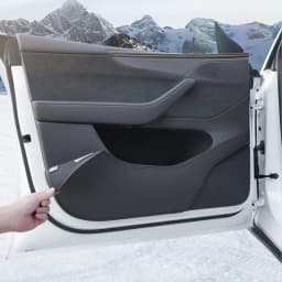 For Tesla Model Y Juniper/Model 3 Highland/Model YL Door Kick Pad, Front and Rear Door Panel Protection Pad, 4-Piece Set