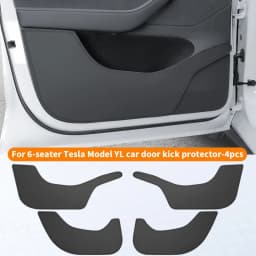 For Tesla Model Y Juniper/Model 3 Highland/Model YL Door Kick Pad, Front and Rear Door Panel Protection Pad, 4-Piece Set