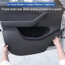 For Tesla Model Y Juniper/Model 3 Highland/Model YL Door Kick Pad, Front and Rear Door Panel Protection Pad, 4-Piece Set