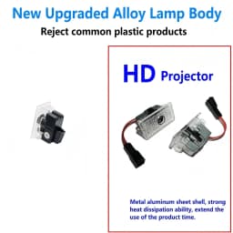 HD 2X LED Car Door Projector Welcome Light For Tesla Accessories Model Y RWD 2025 Model 3 S X 2020 2021 2022 2023 2024 2025 2026