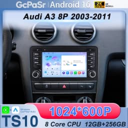 Car Radio For Audi A3 8P 2003-2011 S3 RS3 Sportback Multimedia GPS Autoradio Player Wireless Carplay Android Auto Head Unit 2din